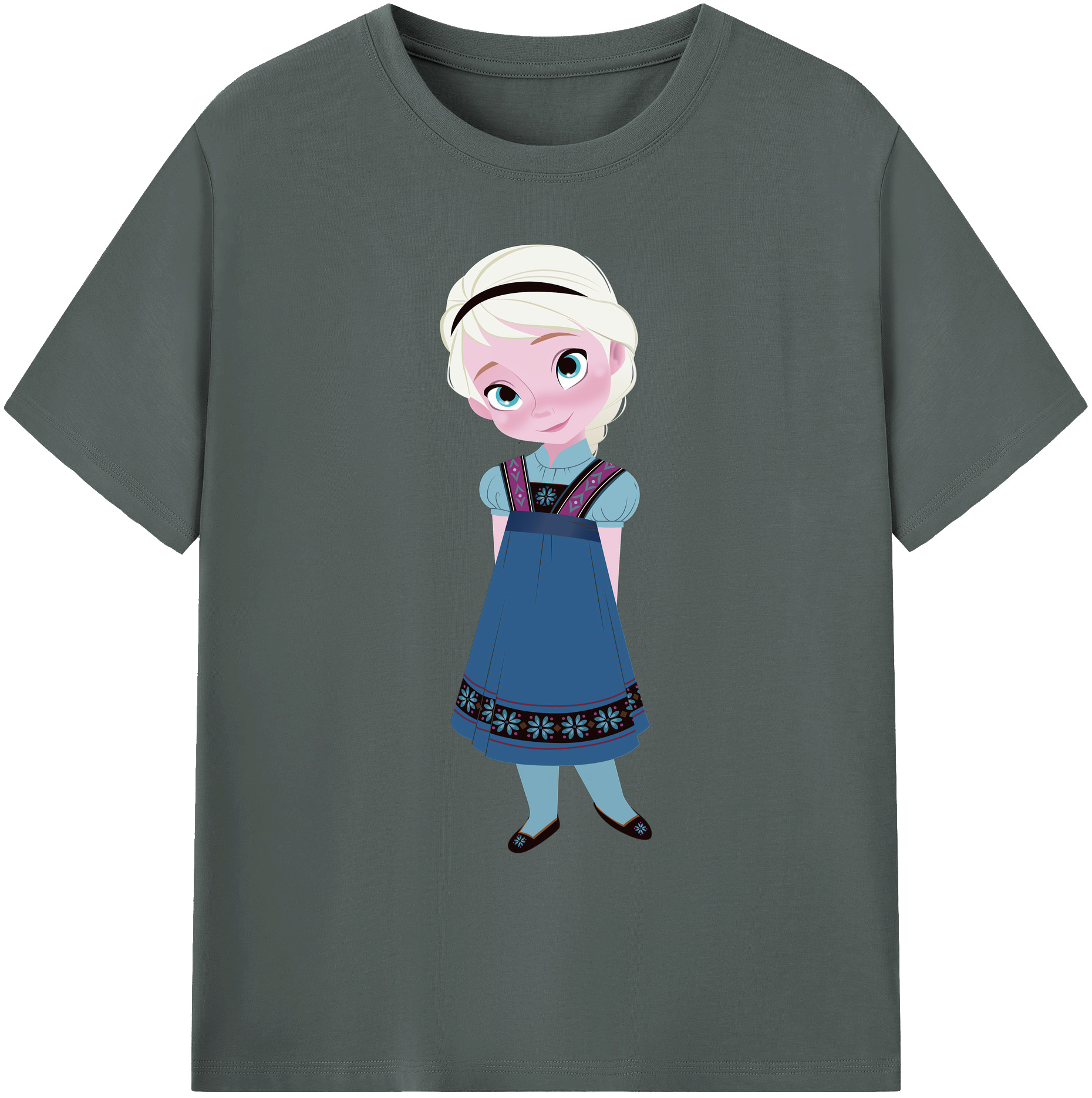 （画像用） アナと雪の女王 アンナ エルサ Frozen Anna Elsa 綿100％ メンズ半袖Tシャツ｜肌触りやわらか＆通気性